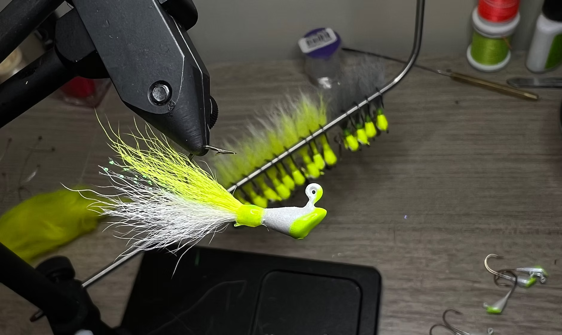 Chartreuse Bucktail Jig 1/4oz